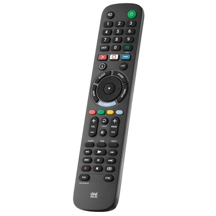 One for All URC4812R | Direct replacement remote control for any Sony TV - Replacement Series - Black-Sonxplus Chibougamau