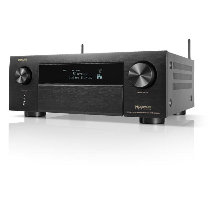 Denon AVR-X4800H | 9.4 channel AV receiver - 8K - Auro 3D - Home theater - HEOS - Black-Sonxplus Chibougamau