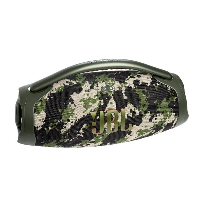 JBL Boombox 3 | Haut-parleur portable - Bluetooth - IP67 - 3 Voies - Camouflage-Sonxplus Chibougamau