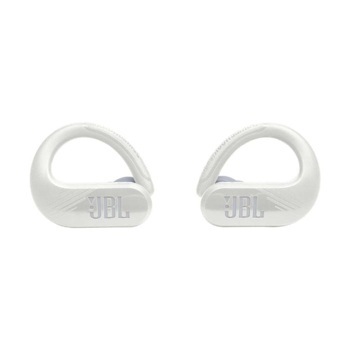 JBL Endurance Peak III | Écouteurs Sport intra-auriculaires - 100% Sans fil - Étanche - Conception Powerhook - Blanc