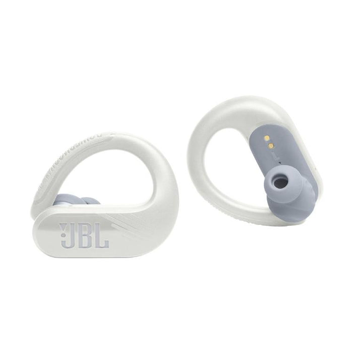 JBL Endurance Peak III | Écouteurs Sport intra-auriculaires - 100% Sans fil - Étanche - Conception Powerhook - Blanc