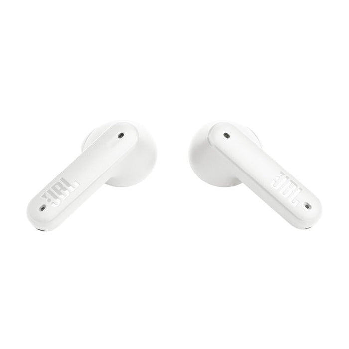 JBL Tune Flex | Écouteurs intra-auriculaires - 100% Sans fil - Bluetooth - Réduction de bruit - Conception Stick-open - IPX4 - Blanc-Sonxplus Chibougamau