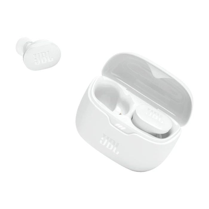 JBL Tune Buds | In-Ear Headphones - 100% Wireless - Bluetooth - Noise reduction - 4 microphones - White-Sonxplus Chibougamau