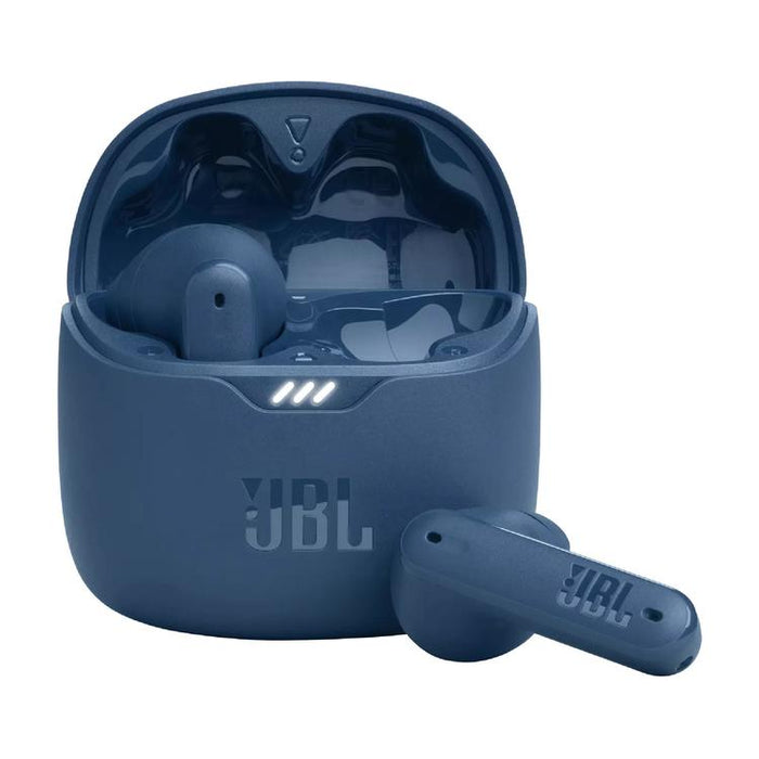 JBL Tune Flex | Écouteurs intra-auriculaires - 100% Sans fil - Bluetooth - Réduction de bruit - Conception Stick-open - IPX4 - Bleu-Sonxplus Chibougamau