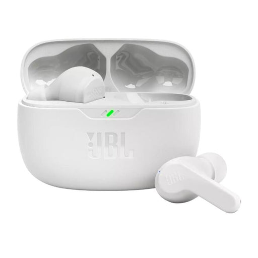 JBL Vibe Beam | In-Ear Headphones - Wireless - Bluetooth - Smart Ambient Technology - White-Sonxplus Chibougamau