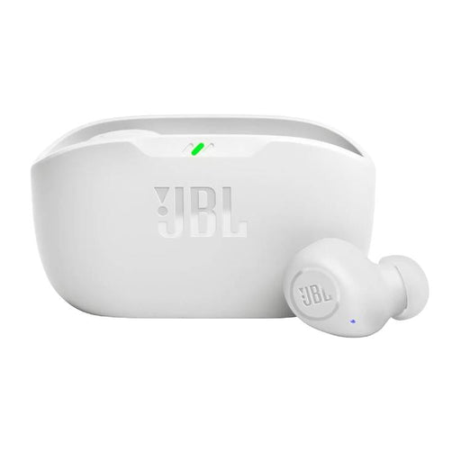 JBL Vibe Buds | In-Ear Headphones - Wireless - Bluetooth - Smart Ambient Technology - White-Sonxplus Chibougamau