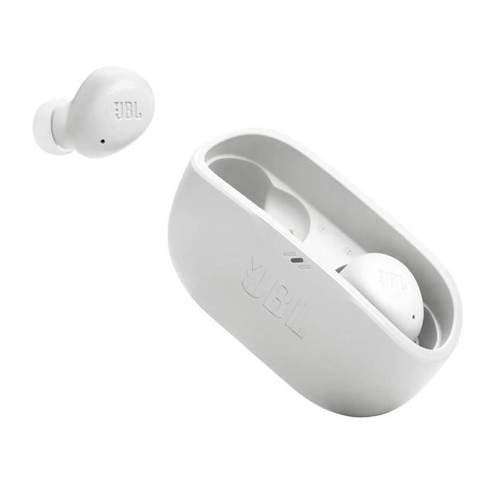 JBL Vibe Buds | Écouteurs intra-auriculaires - Sans fil - Bluetooth - Technologie Smart Ambient - Blanc-Sonxplus Chibougamau