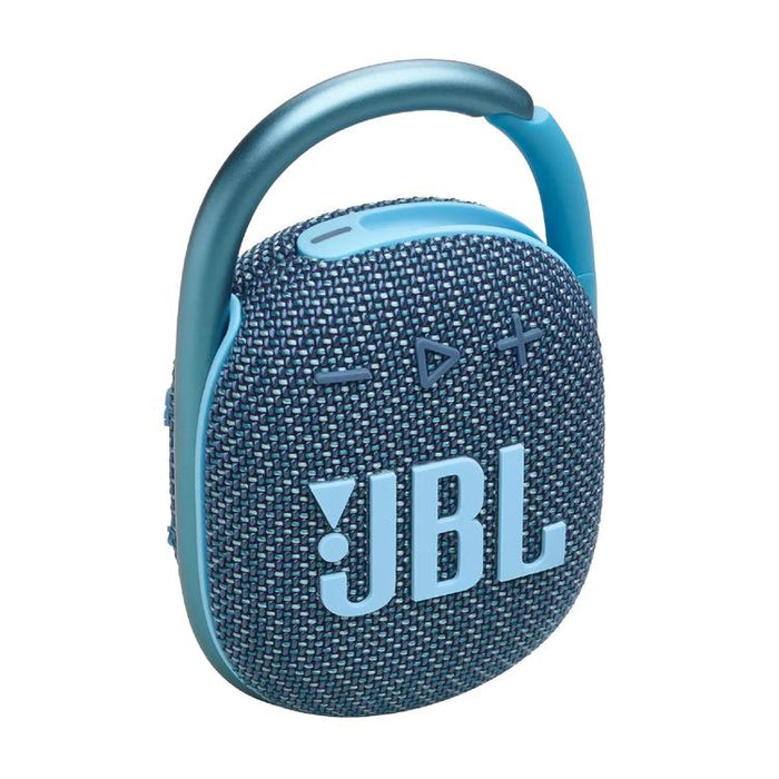 JBL Clip 4 Eco | Speaker - Ultra-portable - Waterproof - Bluetooth - Carabiner - Blue-Sonxplus Chibougamau