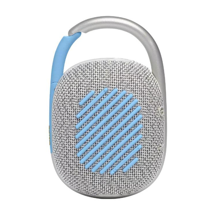 JBL Clip 4 Eco | Speaker - Ultra-portable - Waterproof - Bluetooth - Integrated carabiner - White-Sonxplus Chibougamau