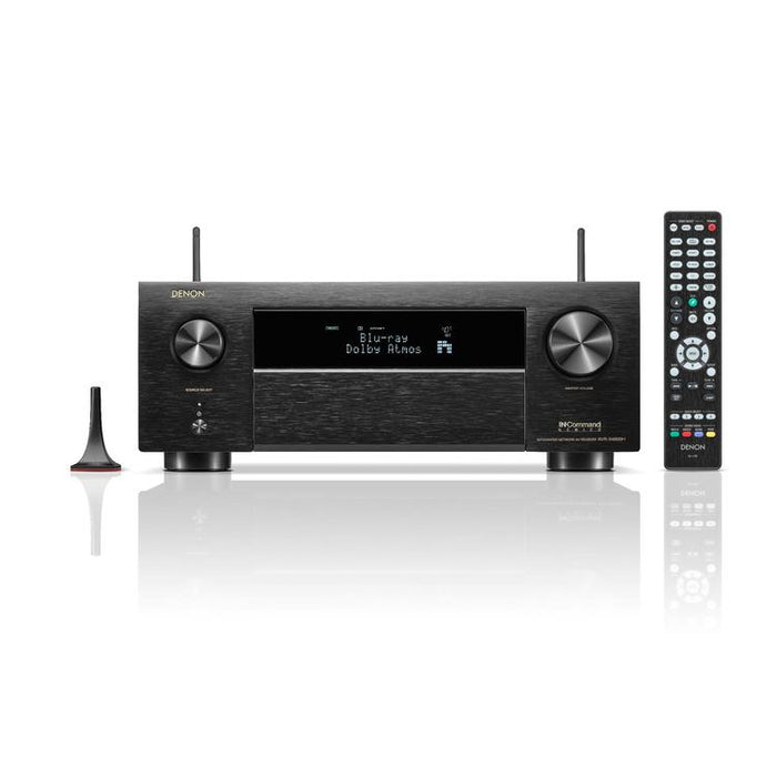 Denon AVRX4800H & HOME250 | Récepteur AV 9.4 canaux et haut-parleur sans-fil - 8K - Auro 3D - Cinéma maison - HEOS - Noir-Sonxplus Chibougamau