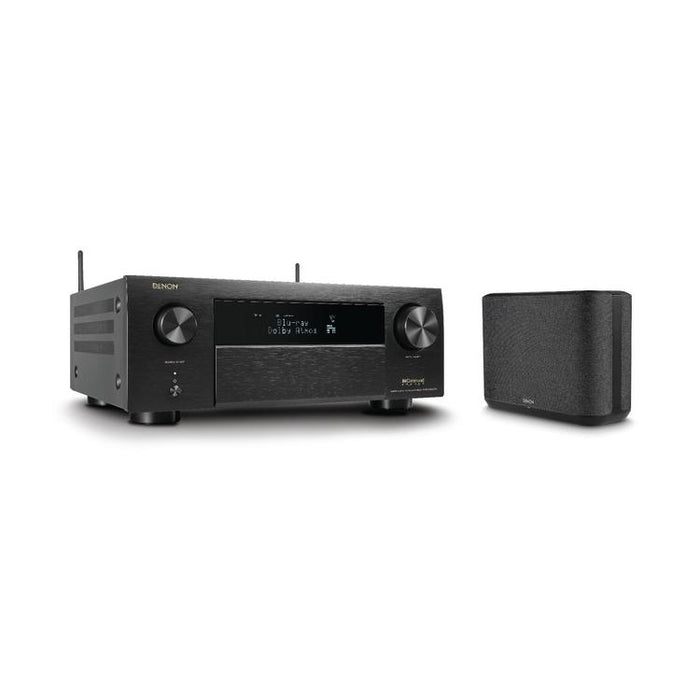 Denon AVRX4800H & HOME250 | 9.4 channel AV receiver and wireless speaker - 8K - Auro 3D - Home theater - HEOS - Black