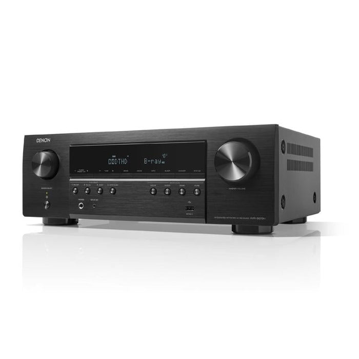 DENON AVR-S670H | 5.2 Channel AV Receiver - HDMI 8K - Integrated Heos - Bluetooth - Wi-Fi - Black-Sonxplus Chibougamau