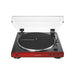 Audio-Technica AT-LP60X-RD | Stereo Turntable - Belt Drive - Fully Automatic - Rouge-Sonxplus Chibougamau