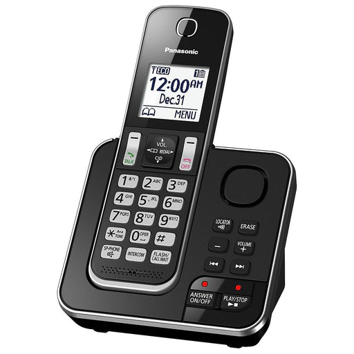Panasonic KX-TGD392B | Téléphone sans fil - 2 combinés - Répondeur - Noir-Sonxplus Chibougamau