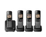 Panasonic KX-TGC384B | Téléphone sans fil - 4 combinés - Noir-Sonxplus Chibougamau