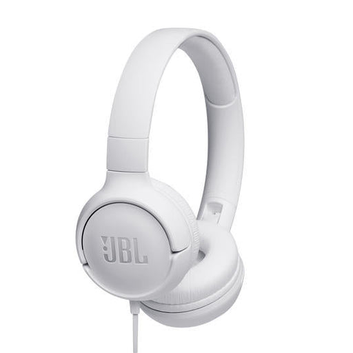 JBL Tune 500 | Écouteurs filaire supra-auriculaires - Blanc-Sonxplus Chibougamau