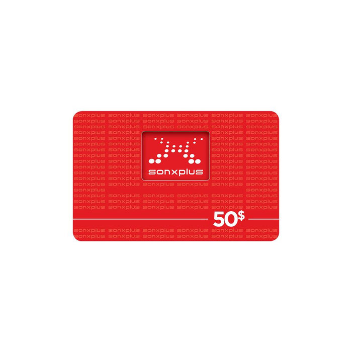 Carte cadeau 50 $-Sonxplus Chibougamau